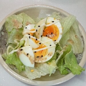 卵とレタスの春サラダ